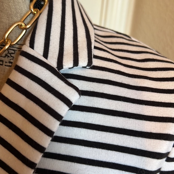 Metaphor Black and White Striped Blazer Size Small - Picture 5 of 9